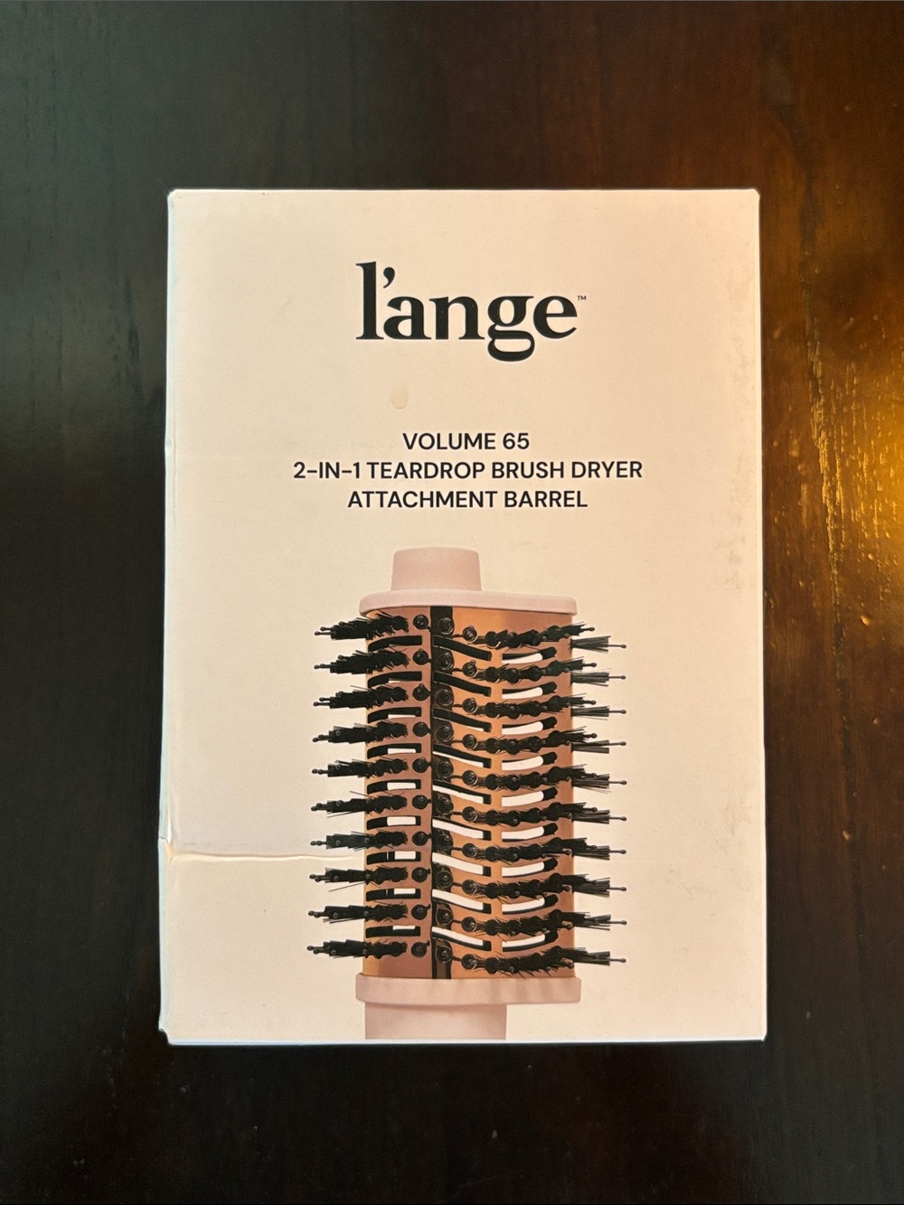 NEW IN BOX l'ange Volume 65 2-in-1 Teardrop Brush Dryer Attachment - Blush Pink